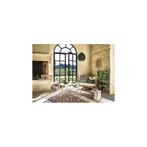 Lot de 2 tables basses gigognes Miléo blanc