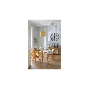 Table à dîner Taho 150 x 80 cm verre et métal