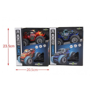 VOITURE MONSTER TRUCKS TELECOMMANDE 2 COLORIS