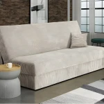 Clic-clac mini en velours côtelé Beige