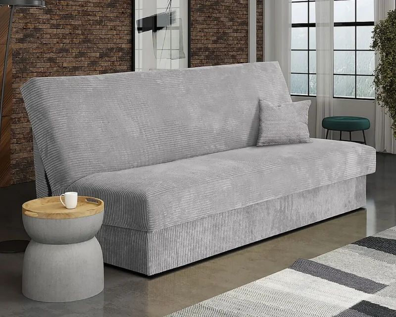 Clic-clac mini en velours côtelé Gris