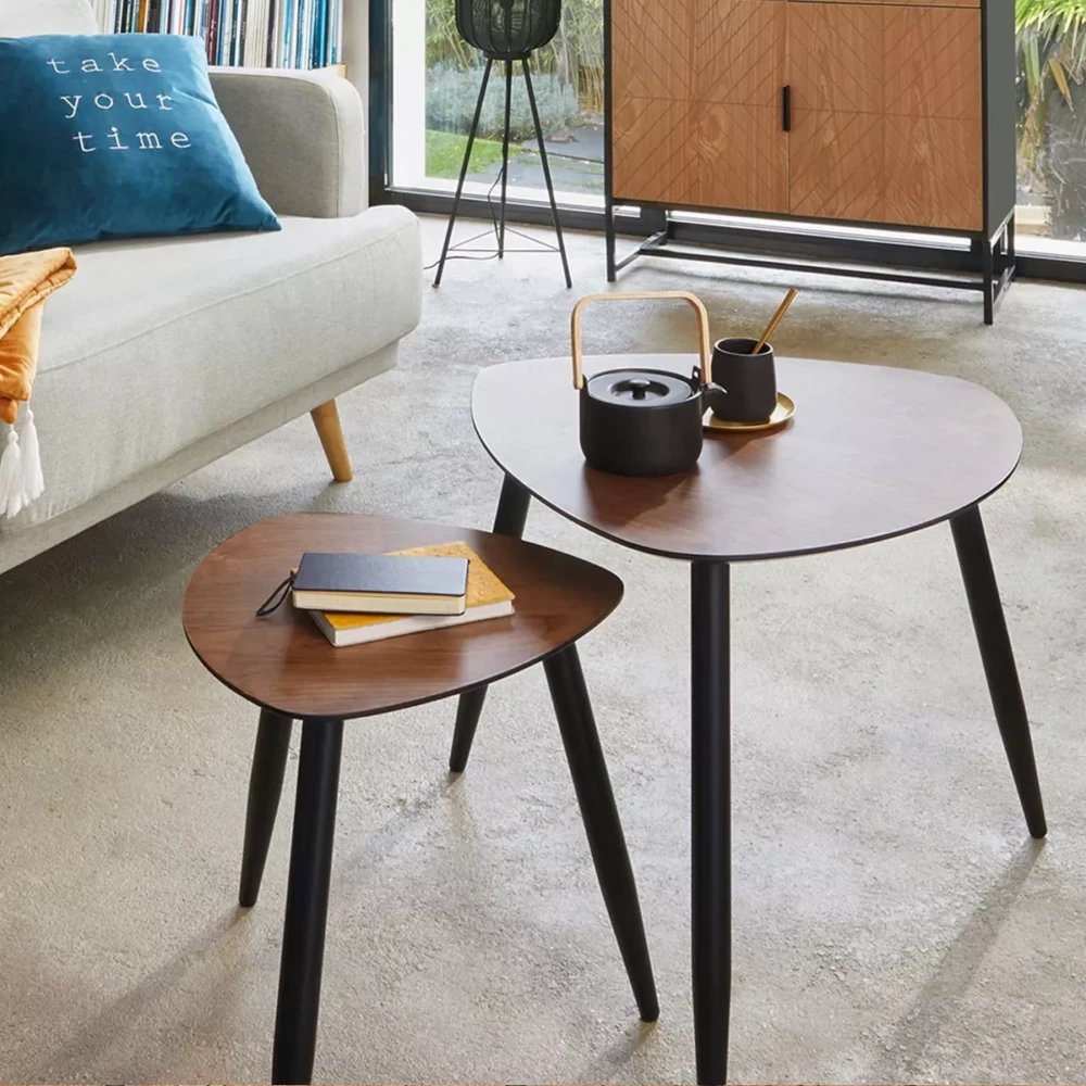 lot-de-2-tables-a-cafe-gigognes-effet-noyer-mileo-slow-time-marron