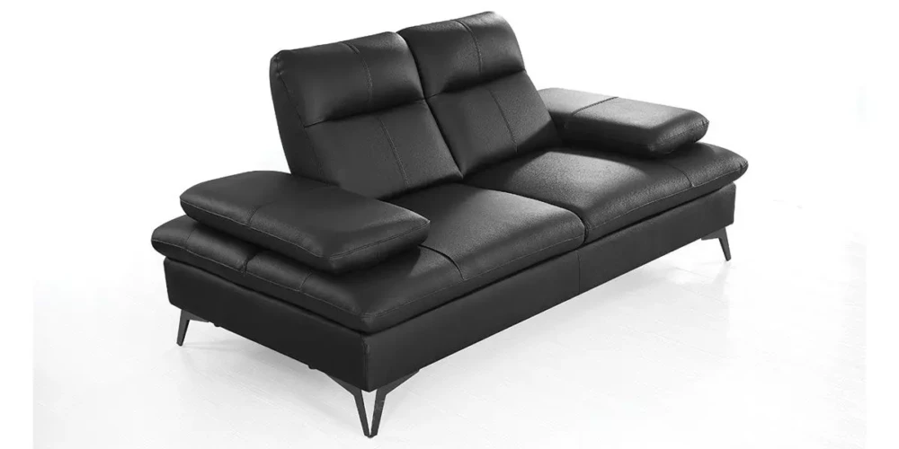 canape_2_places_cuir_noir_profil