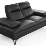 canape_2_places_cuir_noir_profil