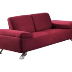 canape-2-places-microfibre-polka-marron