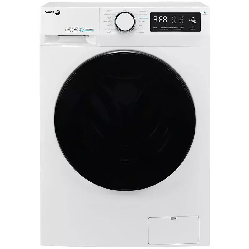 Lave-linge FAGOR FLF 9014 AIW 9 kg 1400 tr/min Classe A Blanc - Moteur Induction Vapeur